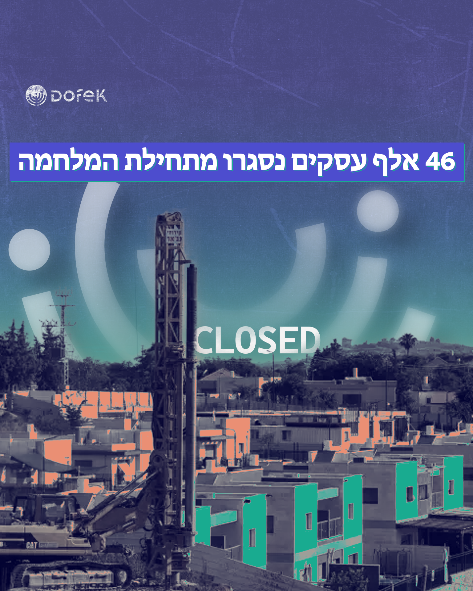 46 אלף עסקים נסגרו מתחילת המלחמה